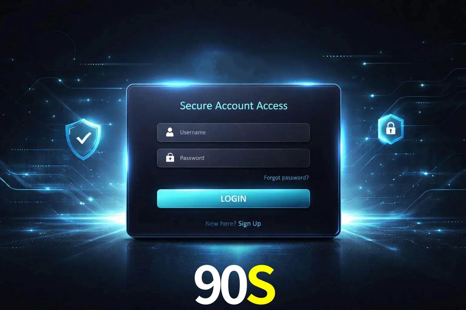 Pantalla de inicio de sesión de cuenta 90S para usuarios en México